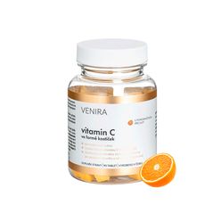 Venira vitamin C ve formě kostiček, 90 kostek, pomeranč