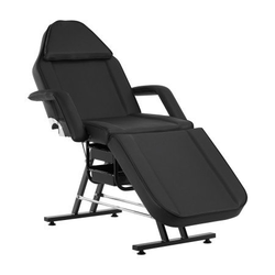 Kosmetické křeslo Sillon s kyvetami černé barvy