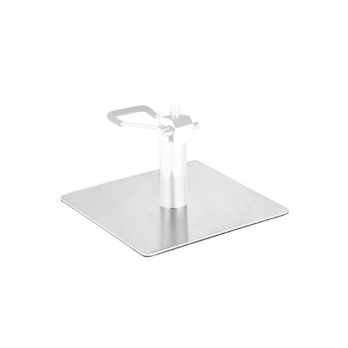 Čtvercová základna inox l009 pro holičské křeslo