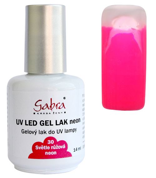 CEDRO  sole GABRA UV gel lak - Světle růžová neon