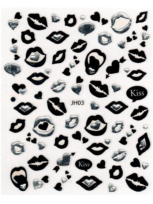 Samolepky na nehty 3D - JH03