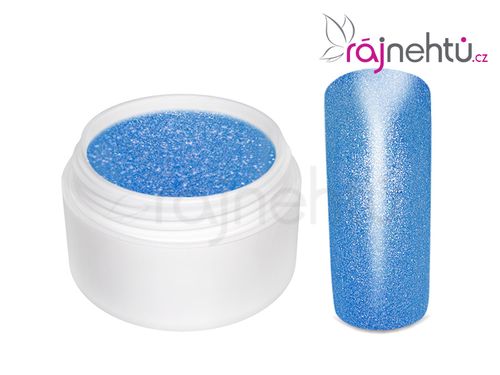 Ráj nehtů Barevný UV gel GLIMMER - Neon Blue - 5ml