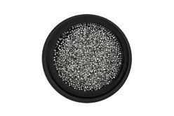 Zirkony na nehty Pixie 1mm - Silver