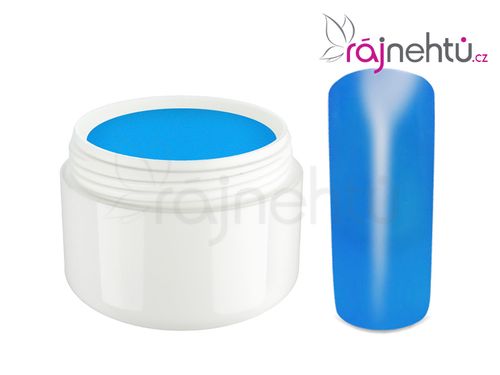 Ráj nehtů Barevný UV gel NEON - Blue - Modrý 5ml