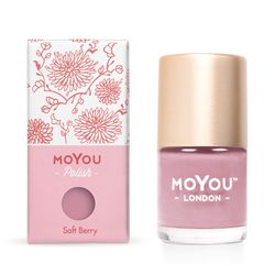 MoYou Razítkovací lak na nehty - Soft Berry 9ml