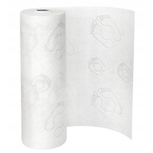 Jednorázové podložky na pedikúru s chodidly 40×40 cm v roli - balení 100 ks
