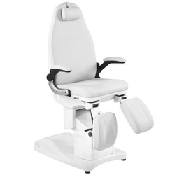 Elektro podiatrické křeslo azzurro 709a 3 strong white