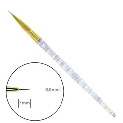 Štětec na zdobení nehtů BWA LINER 7 mm č. 3