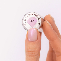 Semilac - gel lak 987 Cream Pink Glow 7 ml