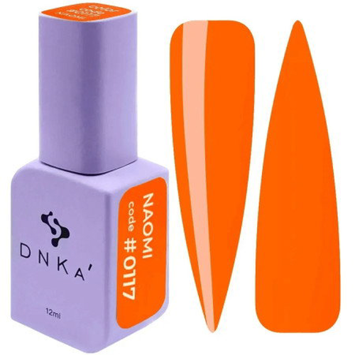 Gel lak DNKa' Color 0117 Naomi 12 ml - zářivá neonová oranžová
