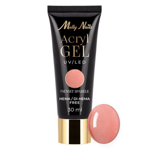 Molly Nails Akrygel - Sunset Sparkle 30ml