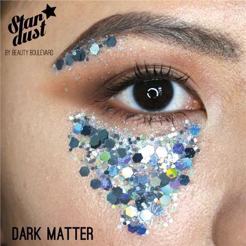 Beauty Boulevard Stardust - voděodolné třpytky na tělo a vlasy - Dark Matter
