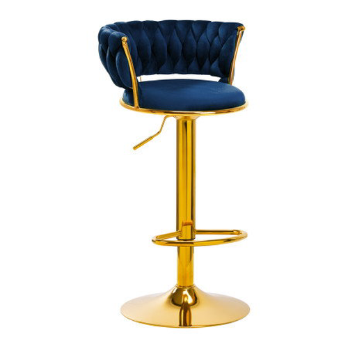 4Rico Barová židle QS-B313a navy velvet