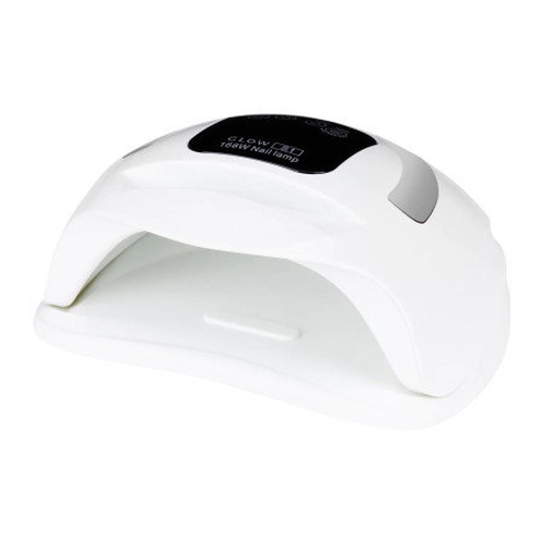 UV/LED lampa GLOW S1 168W stříbrná - Profesionální lampa na nehty s dvojitou LED diodou