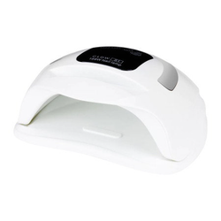 UV/LED lampa GLOW S1 168W stříbrná - Profesionální lampa na nehty s dvojitou LED diodou